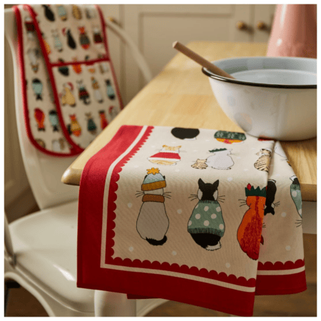 ulster weavers geschirrtuch "christmas cats"