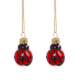 sass & belle christbaumanhänger "ladybird" 2er-set