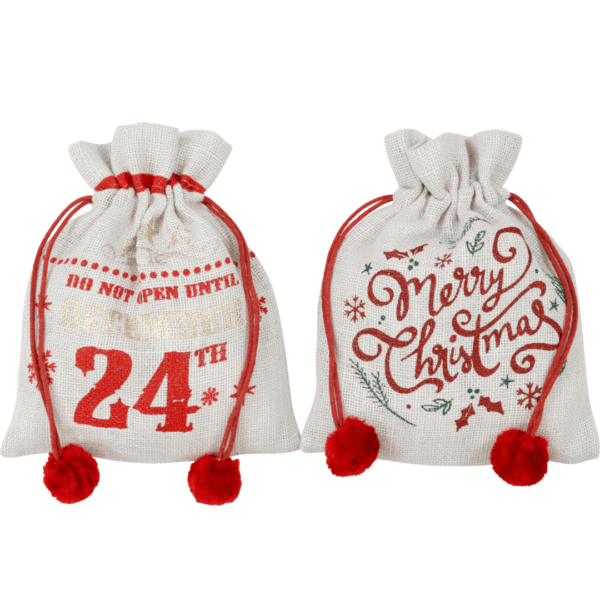 hoff interieur jutesäckchen s weiß, diverse muster