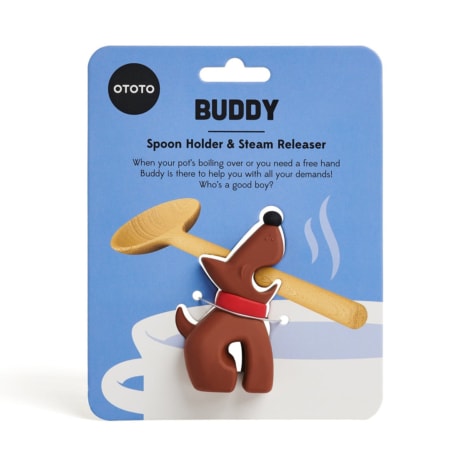 ototo design "buddy" löffelhalter, 2 farben - braun