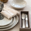 greengate leinenserviette mit fransen, off white