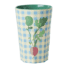 rice becher "radish" print grün, large
