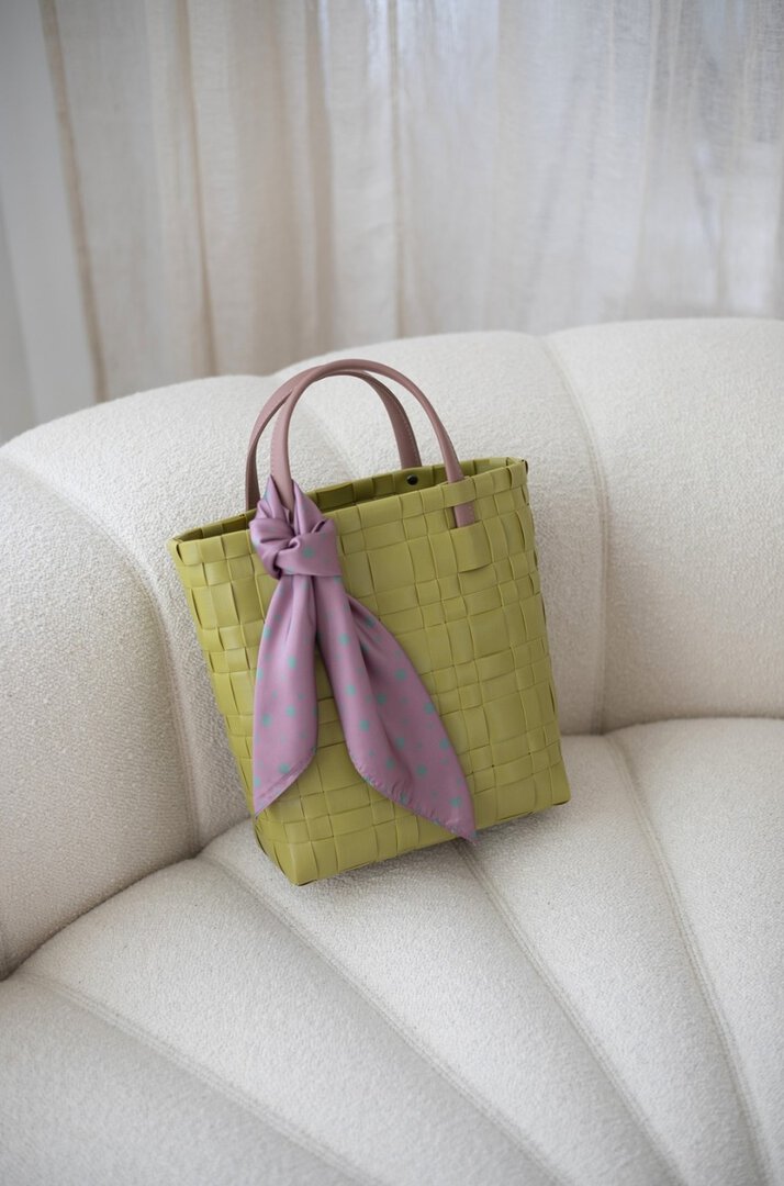 bliss mini handbag pu handles innerpocket and scarf