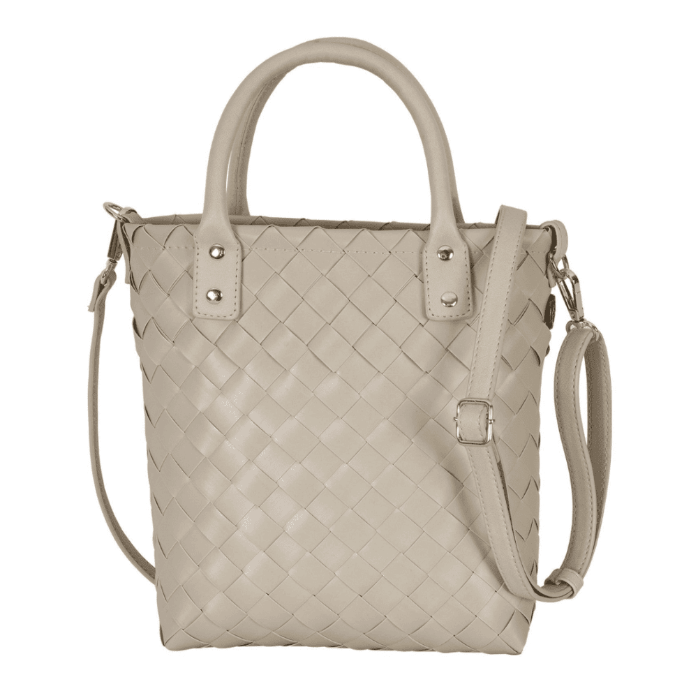handed by handtasche little grace, pale grey