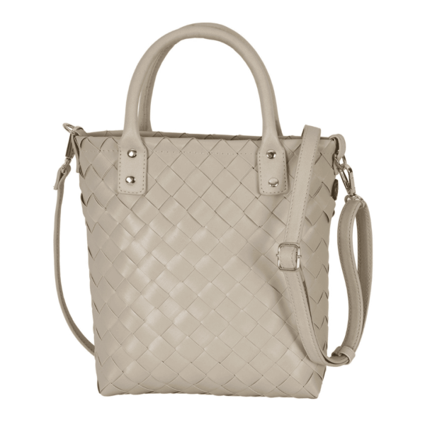 handed by handtasche little grace, pale grey