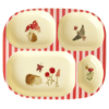 rice kinder-menüteller "happy forest print", pink