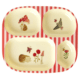 rice kinder-menüteller "happy forest print", pink