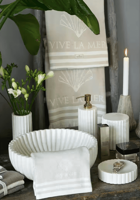 greengate badetuch 'vive la mer' sand