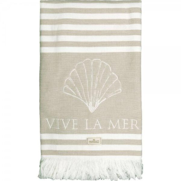 greengate badetuch 'vive la mer' sand