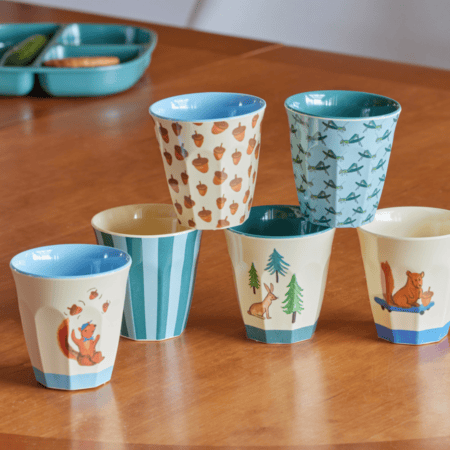 rice kinderbecher "happy forest print", blau (kopie)