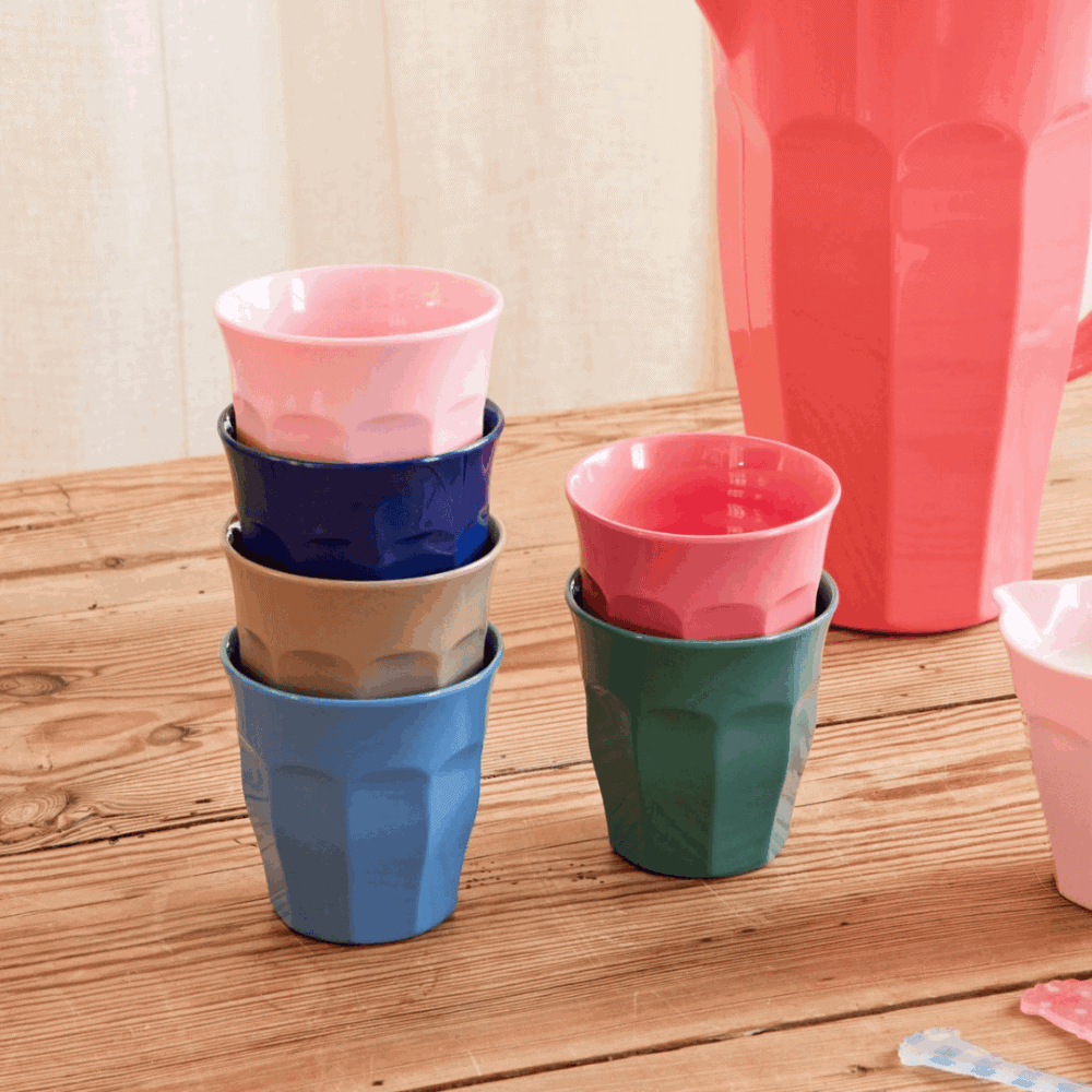 rice kinderbecher "happy forest print – dove", pink (kopie)