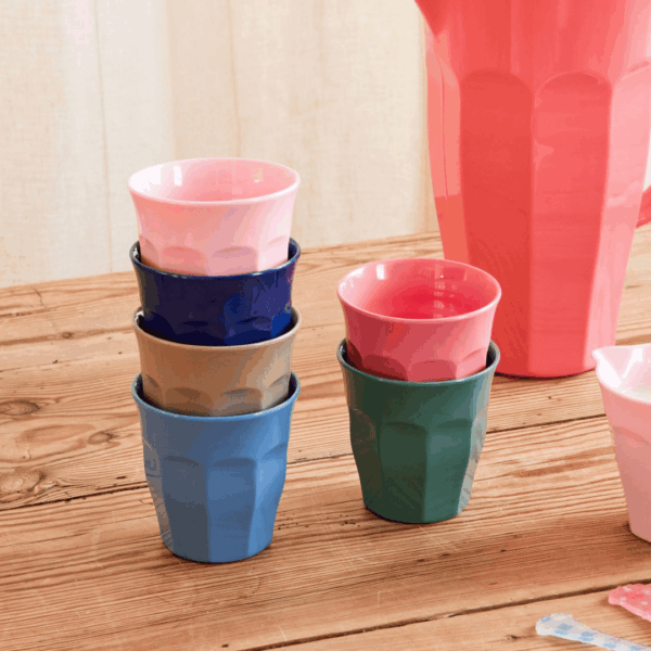 rice kinderbecher "happy forest print – dove", pink (kopie)