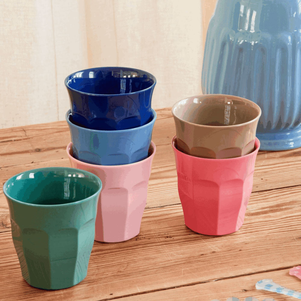 rice kinderbecher "happy forest print – dove", pink (kopie)