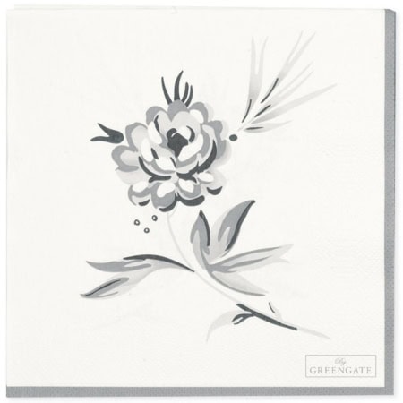greengate papierservietten ‘harmony’ pale grey (kopie)