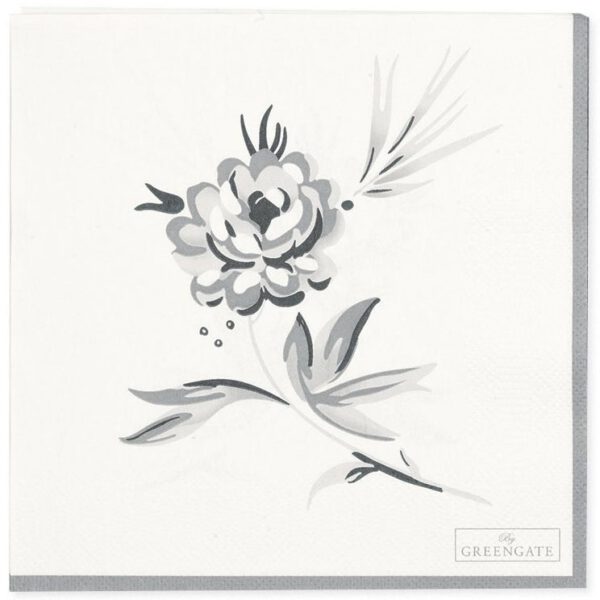 greengate papierservietten ‘harmony’ pale grey (kopie)