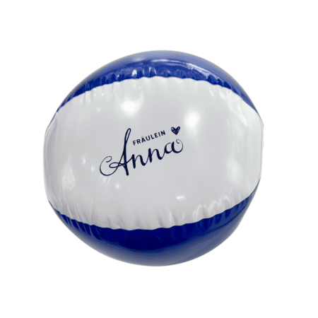 wasserball "fräulein anna, weiß/blau