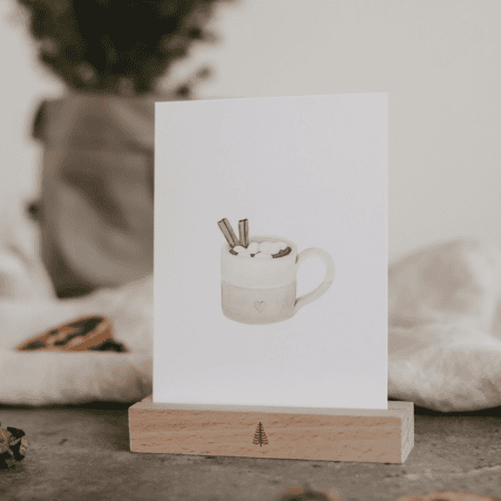 eulenschnitt spruchkarte, weihnachtliche motive (kopie) - christmas cup