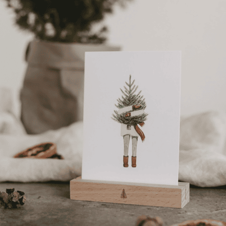 eulenschnitt spruchkarte, weihnachtliche motive