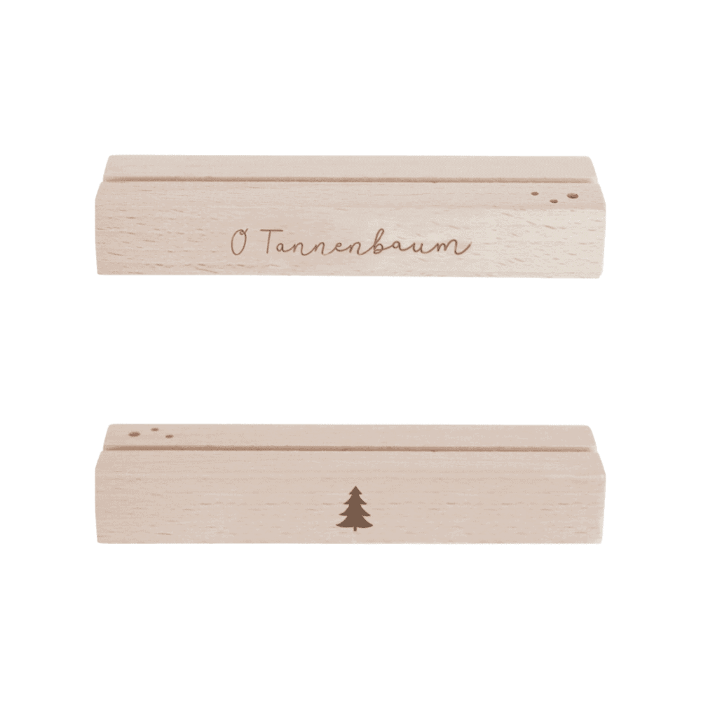 eulenschnitt blumen- und kartenständer “o tannenbaum" 2er set