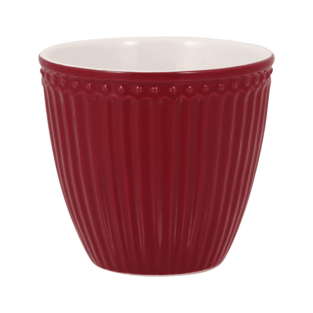 greengate tasse 'alice' latte cup claret red