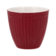 greengate tasse 'alice' latte cup claret red