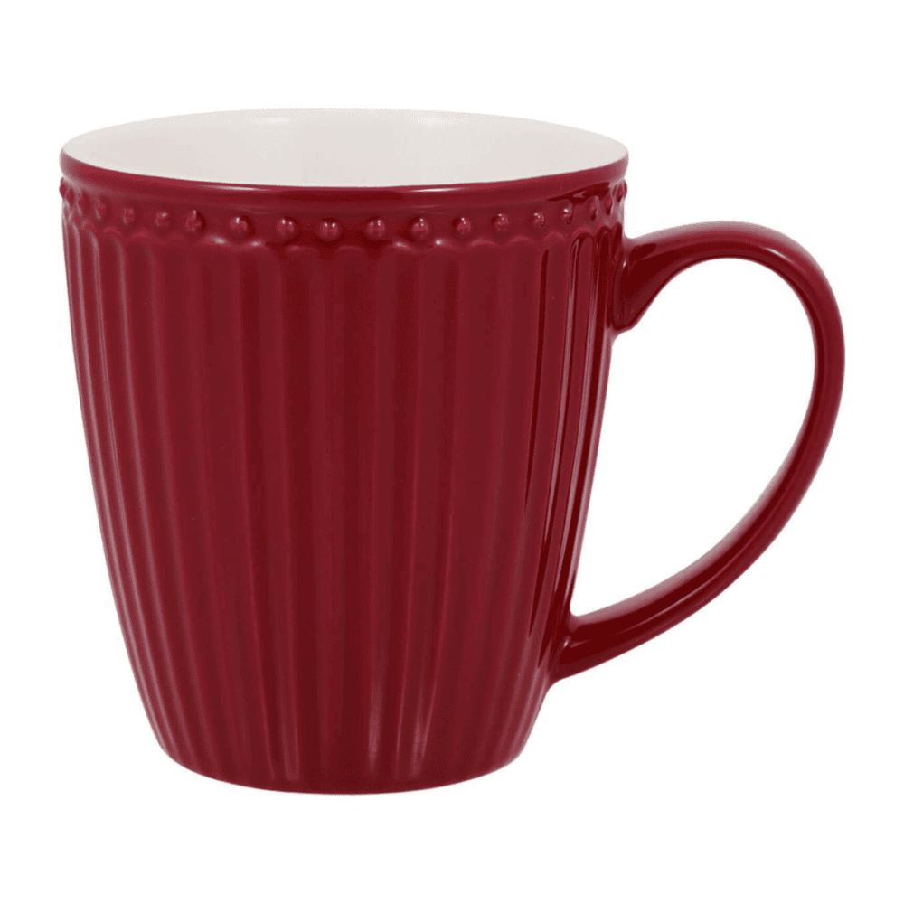 greengate tasse 'alice' latte cup claret red