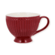 greengate tasse 'alice' latte cup claret red