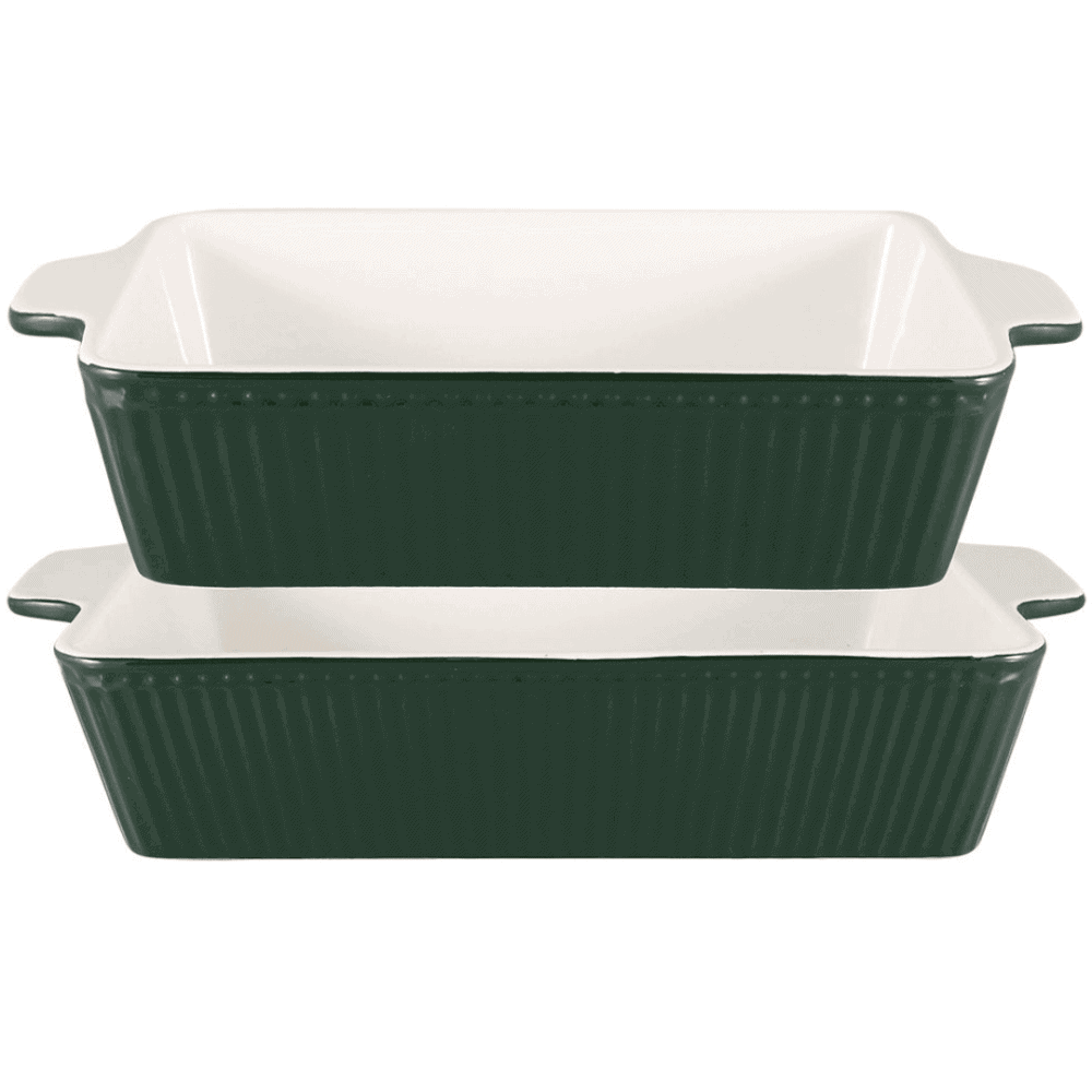 greengate auflaufform 'alice' pinewood green, zwei größen