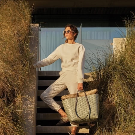 handed by flechtkorb go! shopper, sage green (kopie)