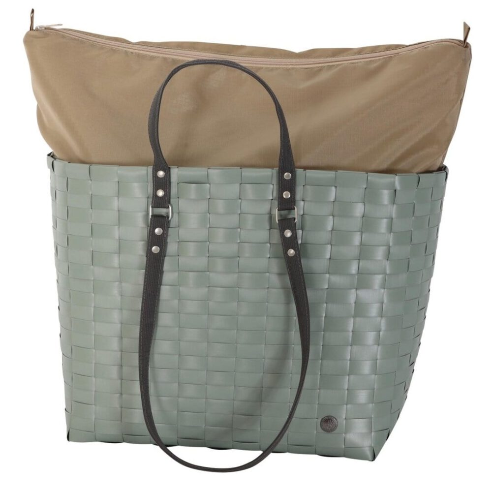 handed by flechtkorb go! shopper, sage green (kopie)