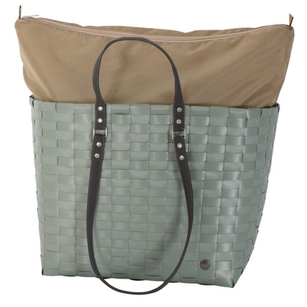 handed by flechtkorb go! shopper, sage green (kopie)