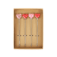 hoff interieur cocktailpicker "hearts", 4er set