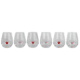 hoff interieur cocktailpicker "hearts", 4er set