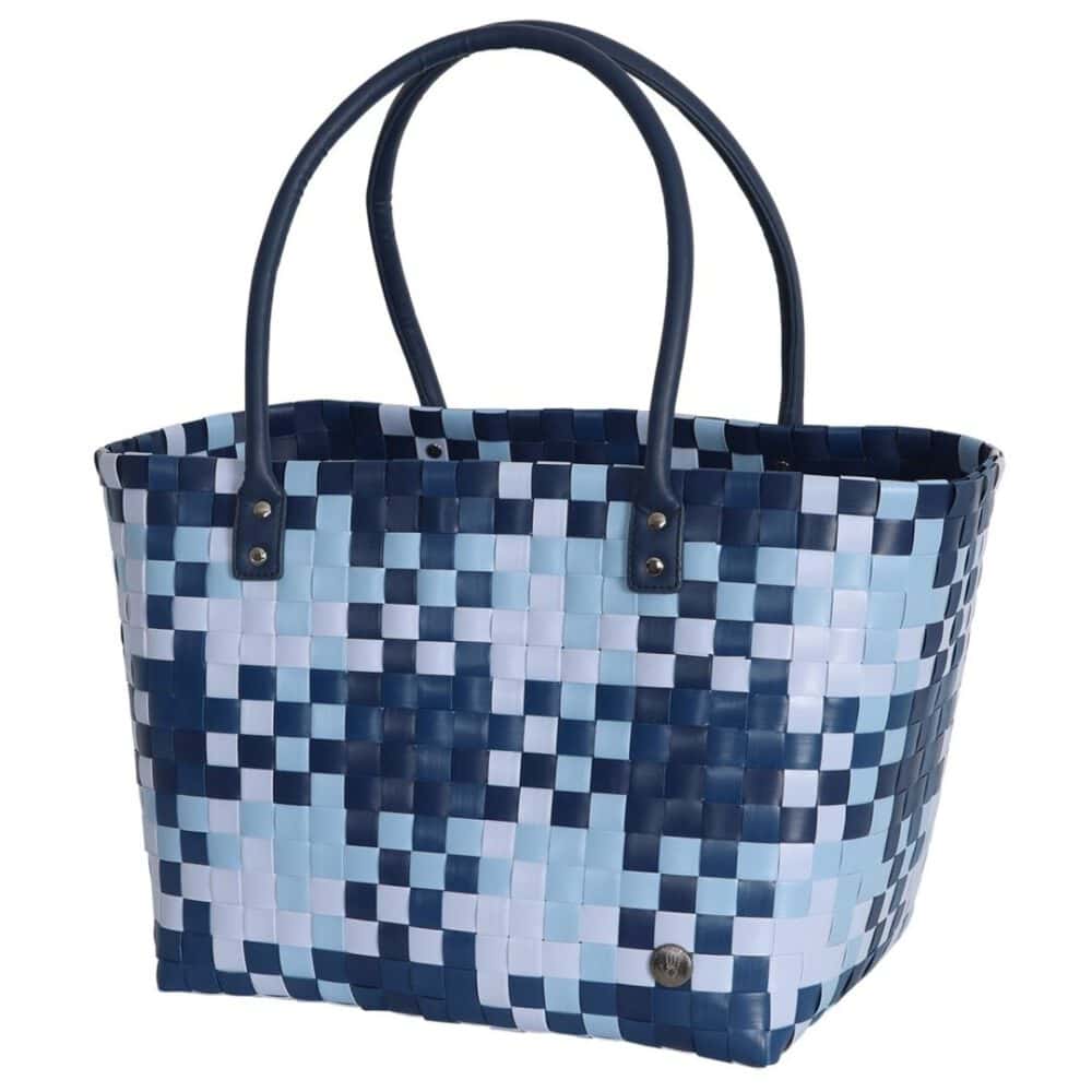 handed by flechtkorb paris shopper, lagoon blue