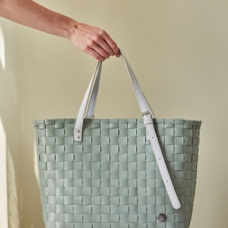 handed by flechtkorb mingle shopper, liver brown mix (kopie)