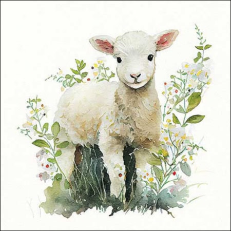 ambiente, papierservietten "cute easter rabbit", 33 cm (kopie)