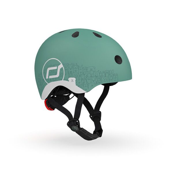 scoot and ride reflektierender babyhelm xxs – s, rose (kopie)