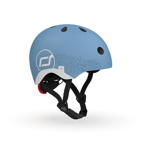 scoot and ride reflektierender babyhelm xxs – s, rose (kopie)