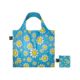 loqi faltbare einkaufstasche "smiley flowers", pink, medium (kopie)