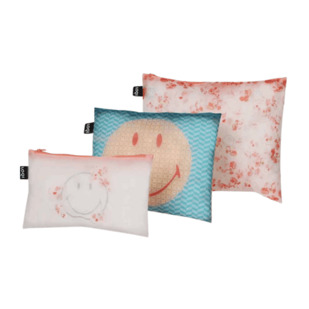 loqi reisetäschchen "smiley flower", 3er set (kopie)
