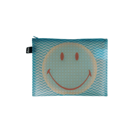 loqi faltbare einkaufstasche "smiley flowers", 3 farben