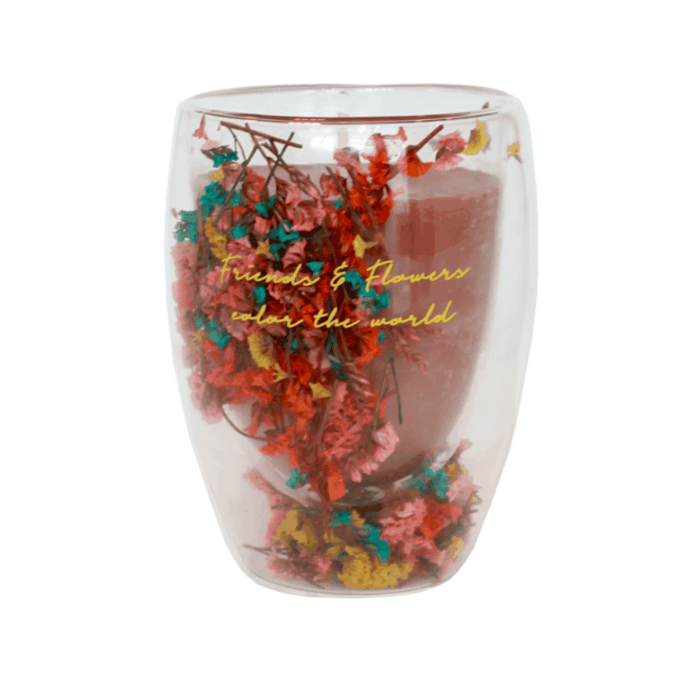 my flame duftkerze “friends&flowers color the world", silky tonka