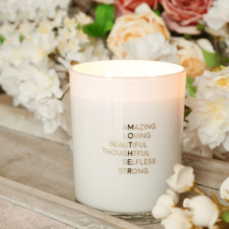 my flame duftkerze “friends&flowers color the world", silky tonka
