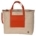 handed by flechtkorb percey shopper, deep carrot