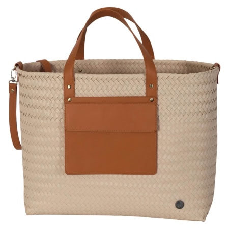 handed by flechtkorb percey shopper, deep carrot