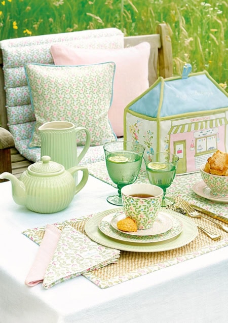 greengate platzset mit baumwolle 'lotta' white