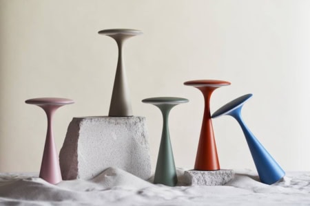 chic mic dimmbare ufo-tischleuchte, sage
