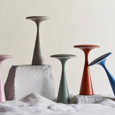 chic mic dimmbare ufo-tischleuchte, sage