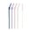 eulenschnitt glasstrohhalme "grün geknickt" 4er set, 20 cm