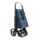rolser, klappbarer einkaufstrolley "wallaby tweed", azul, 4 räder